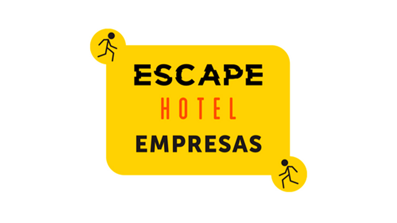 Logo Escape Hotel Empresas em amarelo