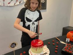 Festa de aniversário com tema de terror